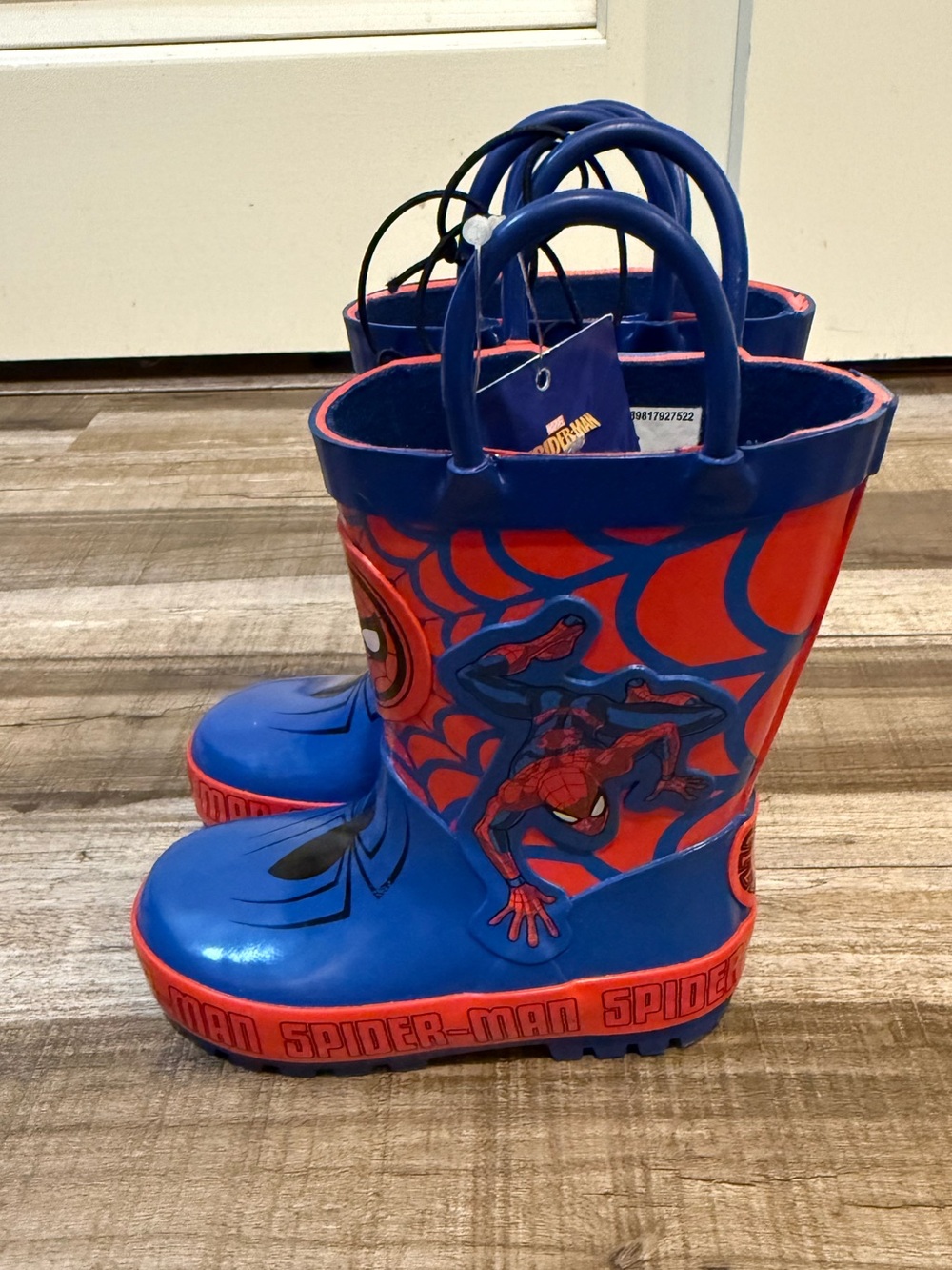 Spiderman rain boots